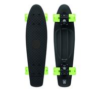 Xootz Kid's Retro Plastic Skateboard with LED Light Up Wheels Black 22 Inch Xootz Multicolor