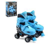 Xootz Kids Roller Skates, Adjustable Quad Skates, Blue, UK Sizes 13-3