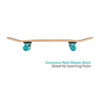 Xootz Kids Skateboard, Double Kick Trick Skate Board with Maple Deck, for Boys & Girls, Multiple Designs, 31 inch