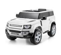 Xootz Land Rover Defender Electric Ride-On Car Battery Powered Car, White