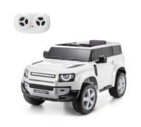 Xootz Land Rover Defender Electric Ride-On Car Battery Powered Car, White
