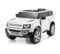 Xootz Land Rover Defender White Electric Ride On Car Kids Battery Remote Control