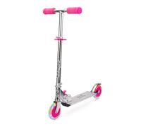Xootz Light Up LED Scooter, Folding with Adjustable Handle Bars for Boys and Girls, Pink