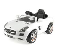 Xootz, Mercedes-Benz Official Licensed Kids Electric Ride On Car with LED Headlights and MP3 Connection, SLS, White
