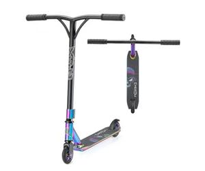 Xootz Mirage Stunt Scooter, Freestyle Trick Scooter With Steel Y Bar Neo-Chrome
