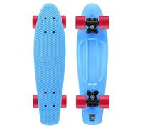 Xootz Kid's Retro Plastic Complete Cruiser Skateboard - Blue/Blue, 22-Inch