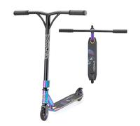 Xootz Stunt Pro Street Scooter, Freestyle Trick Scooter with Steel Y Bar, Aluminium Deck, ABEC-7 Bearings, Rubber Grips, for Kids & Teens, Grey