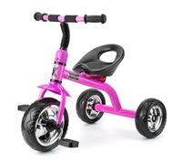 Xootz Tricycle for Kids, Trike Easy Clip and Portable - Pink | First Pedal Bike with Puncture Proof EVA Tyres & Steel Frame, Outdoor Ride On Toy