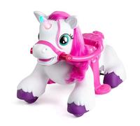 Xootz Unicorn Electric Ride-On Toy, 7.2V 4Ah Battery Powered Interactive Ride-on with Toy Hairbrush & Carrot Treat
