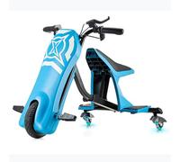 Xootz Vortex Drift Rider, Electric power Drift Trike, 3 Wheel Go Kart for Kids, Adjustable Seat, 360 LED ° Wheels