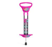Xootz Wild Rider LED Pogo Stick for Kids, Light Up Bounce Toy, Girls & Boys Aged 5+, Pink Leopard Design