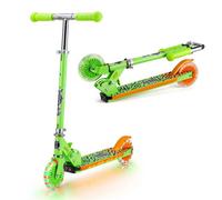Xootz Wild Rider Led Scooter Green Tiger Folding Light Up Scooter