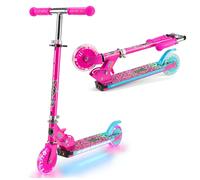 XOOTZ Wild Rider Leopard LED Kids Kick Scooter - Pink, Pink
