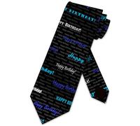 Xoovtka Birthday Men's Neckties Happy Birthday Tie