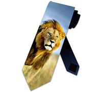 Xoovtka Lion Ties Mens King of the Jungle Animal Necktie