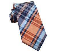 Xoovtka Men's 3.15" Stripe Ties Classic Check Silk Business Necktie for Husband Father Valentine's day Father's Day Gift