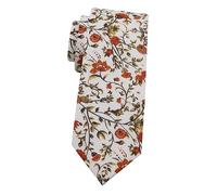 Xoovtka Men's Skinny Tie, Floral Ties for Men Wedding Necktie for Groom, Groomsmen, Missions, Dances
