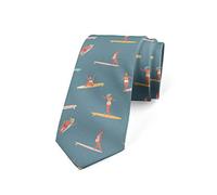 Xoovtka Men's Tie, Surfing Summer, Necktie, 3.7", Multicolor