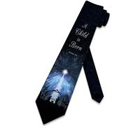 Xoovtka Nativity Ties Mens Manger Scene Necktie Christmas Tie Religious Ties