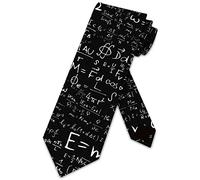 Xoovtka Science Ties Mens E=mc2 Physics Neckties Black