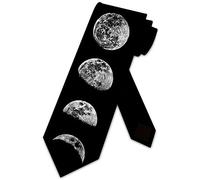 Xoovtka Space Ties Mens Astronomy Moon Necktie