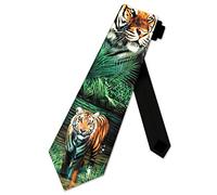 Xoovtka Tiger Ties Mens Animal Neckties Jungle Tie
