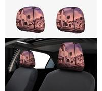 XOPEKVLAWM 1 PCS Car Headrest Covers Soft Breathable Cars Head Rest Cover Protector The Old Hollywood Headrest Covers Personalized Car Seat Head Rest Cover for SUV Sedan Trucks Cars Accessories