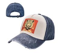 XOPEKVLAWM Baseball Cap Golf Dad Hat Adjustable Sports Caps Tiger Avatar Baseball Hat for Men Women Trucker Hats Navy Blue