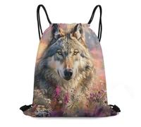 XOPEKVLAWM Drawstring Backpack Gym Bag In The Middle of The Grass Backpack Cinch Tote Drawstring Bags for Sports String Bag