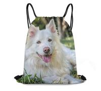 XOPEKVLAWM Drawstring Backpack Gym Bag Lying on The Grass Backpack Cinch Tote Drawstring Bags for Sports String Bag