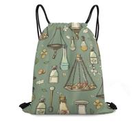 XOPEKVLAWM Drawstring Backpack Gym Bag Potions And Pills Backpack Cinch Tote Drawstring Bags for Sports String Bag