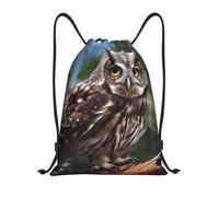XOPEKVLAWM Drawstring Backpack Gym Bag Wild Owl Birds Backpack Cinch Tote Drawstring Bags for Sports String Bag