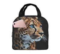 XOPEKVLAWM Insulated Lunch Bag for Men Women Reusable Lunchbox Cool Cheetah Leopard Lunch Box Leakproof Cooler Bags for Work Picnic