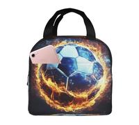 XOPEKVLAWM Insulated Lunch Bag for Men Women Reusable Lunchbox Cool Soccer Ball Lunch Box Leakproof Cooler Bags for Work Picnic