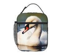 XOPEKVLAWM Insulated Lunch Bag for Men Women Reusable Lunchbox Cute Little swan Lunch Box Leakproof Cooler Bags for Work Picnic