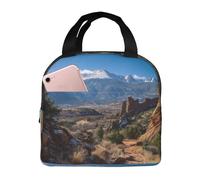 XOPEKVLAWM Insulated Lunch Bag for Men Women Reusable Lunchbox Pikes Peak Colorado Lunch Box Leakproof Cooler Bags for Work Picnic