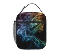 XOPEKVLAWM Insulated Lunch Bag for Men Women Reusable Lunchbox Psychedelic Smoke Lunch Box Leakproof Cooler Bags for Work Picnic
