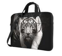 XOPEKVLAWM Laptop Bag 13 inch Shockproof Protective Cover Black White Tiger Laptop Sleeve Case Computer Carrying Bag