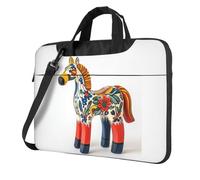 XOPEKVLAWM Laptop Bag 14 inch Shockproof Protective Cover Runner Swedish Dala Horse Folk Laptop Sleeve Case Computer Carrying Bag