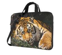 XOPEKVLAWM Laptop Bag 15.6 inch Shockproof Protective Cover Tiger at rest Laptop Sleeve Case Computer Carrying Bag