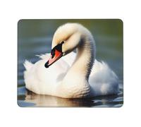 XOPEKVLAWM Mouse Pad Waterproof Computer Mousepad with Non-Slip Rubber Base Cute little swan Mouse Pad Laptop Desk Pad Washable Gaming Mouse Mat for Laptop Office Home 8.3 x 10.3 in