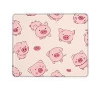 XOPEKVLAWM Mouse Pad Waterproof Computer Mousepad with Non-Slip Rubber Base Cute pig Mouse Pad Laptop Desk Pad Washable Gaming Mouse Mat for Laptop Office Home 7.9 x 9.5 in