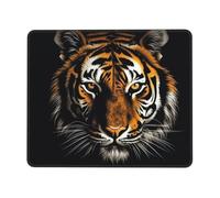 XOPEKVLAWM Mouse Pad Waterproof Computer Mousepad with Non-Slip Rubber Base Tiger Head in Dark Mouse Pad Laptop Desk Pad Washable Gaming Mouse Mat for Laptop Office Home 7 x 8.6 in