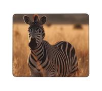XOPEKVLAWM Mouse Pad Waterproof Computer Mousepad with Non-Slip Rubber Base Zebra on the Grassland Mouse Pad Laptop Desk Pad Washable Gaming Mouse Mat for Laptop Office Home 8.3 x 10.3 in