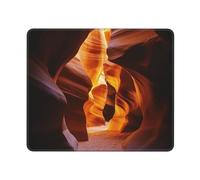 XOPEKVLAWM Mouse Pad with Stitched Edge Waterproof Computer Mousepad with Non-Slip Rubber Base Antelope Canyon Mouse Pad Laptop Desk Pad Washable Gaming Mouse Mat for Laptop Office Home 25x30 cm