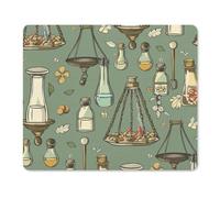 XOPEKVLAWM Mouse Pad with Stitched Edge Waterproof Computer Mousepad with Non-Slip Rubber Base Potions And Pills Mouse Pad Laptop Desk Pad Washable Gaming Mouse Mat for Laptop Office Home 18 * 22cm