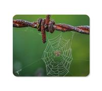 XOPEKVLAWM Mouse Pad with Stitched Edge Waterproof Computer Mousepad with Non-Slip Rubber Base Rusty Barbed Wire Mouse Pad Laptop Desk Pad Washable Gaming Mouse Mat for Laptop Office Home 20 * 25cm