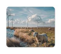 XOPEKVLAWM Mouse Pad with Stitched Edge Waterproof Computer Mousepad with Non-Slip Rubber Base Sheep Are Grazing Mouse Pad Laptop Desk Pad Washable Gaming Mouse Mat for Laptop Office Home 25 * 30cm