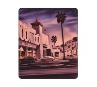 XOPEKVLAWM Mouse Pad with Stitched Edge Waterproof Computer Mousepad with Non-Slip Rubber Base The Old Hollywood Mouse Pad Laptop Desk Pad Washable Gaming Mouse Mat for Laptop Office Home 25x30 cm