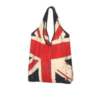 XOPEKVLAWM Shopping Bags Reusable Grocery Bags British Flag Tote Bag Large Capacity Handbag Shoulder Bag